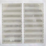 Reflective Stickers - Silver Reflective Hard Hat PVC Sticker